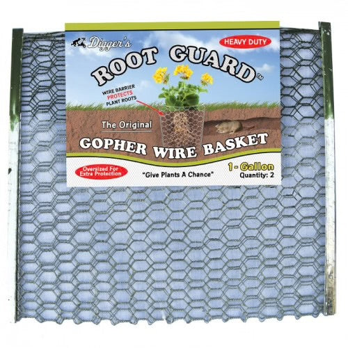1 Gallon Root Guard Heavy Duty Gopher Basket, 2-pack