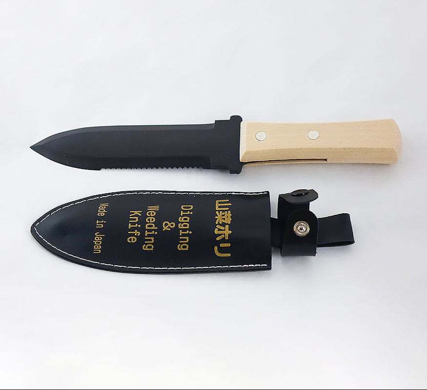 Japanese Hori Hori Trowel- Black Carbon Steel