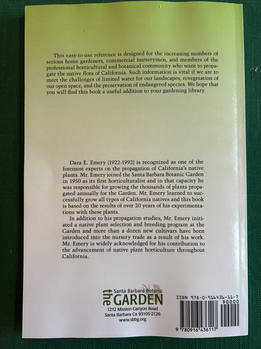 Seed Propagation of Native California Plants