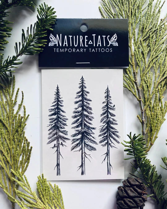 Pine Trees Temporary by NatureTats