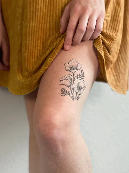 Golden California Poppy by NatureTats