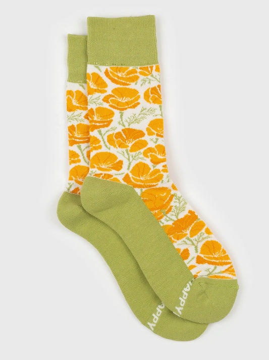 Happy Earth Poppies Socks