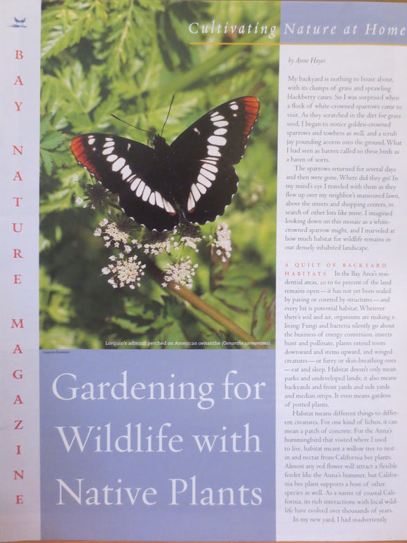 Gardening for Wildlife with Native Plants